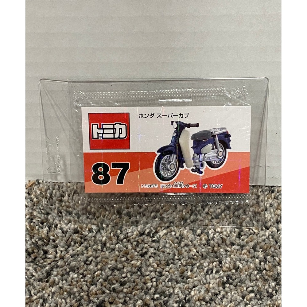 Tomica Honda Super Cub No. 87 Sticker Unisex Gumi Series Blue White NEW